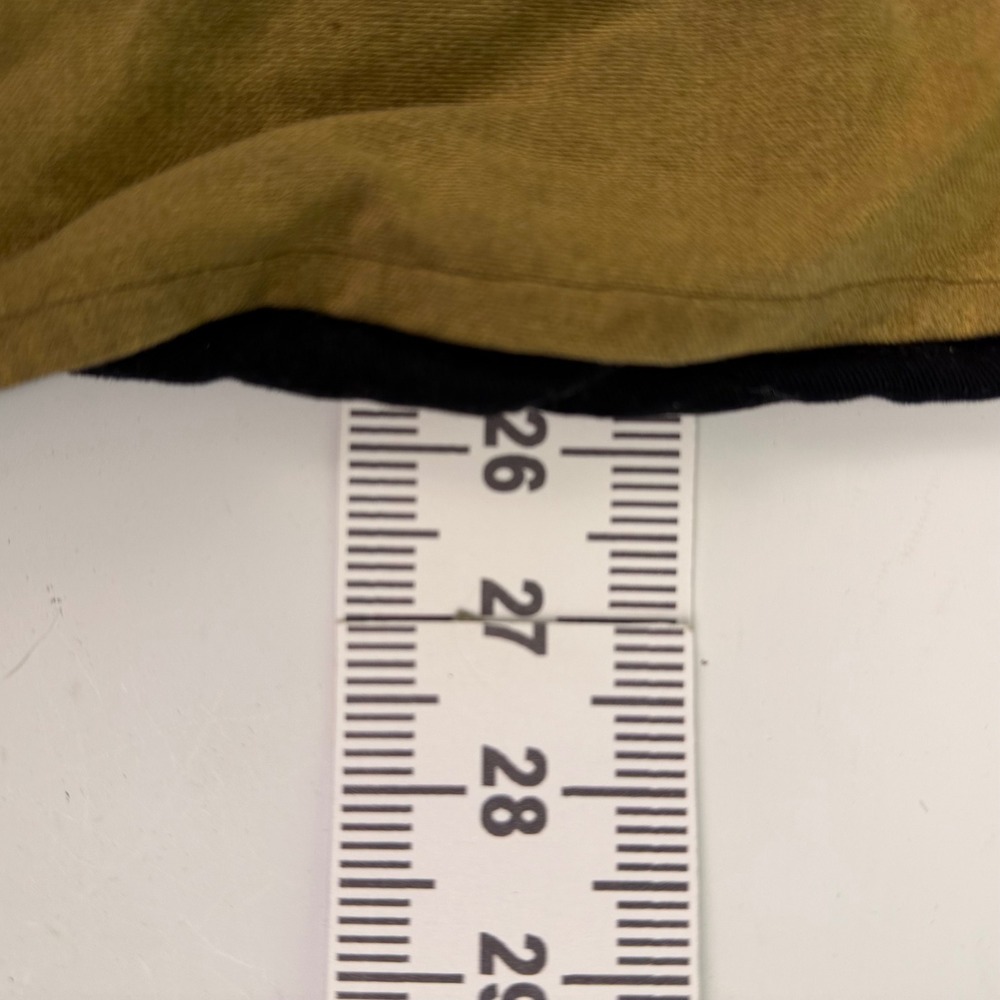 Outback Men's M Oilskin Canvas Waxed Vest Tan Black Workwear Lined Full Zip READ - Picture 9 of 14